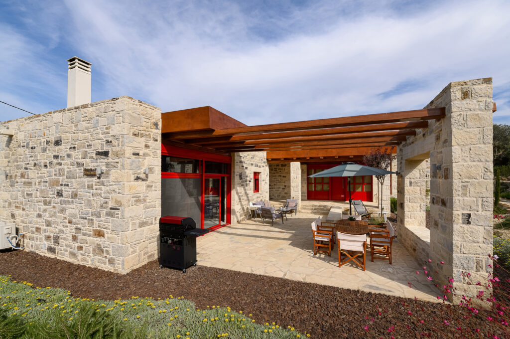 the Outdoor Patio of Endion villa