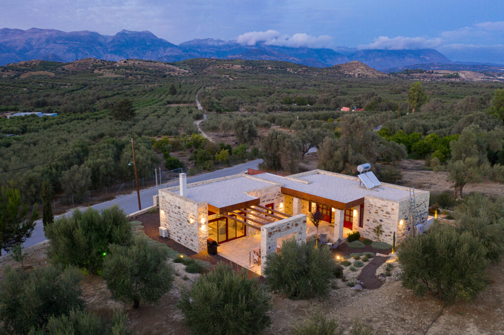 αεροφωτογραφία της βίλας Ένδιον