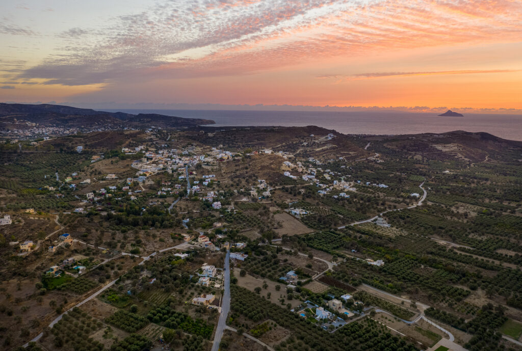 το χωριό Καμηλάρι από αεροφωτογραφία