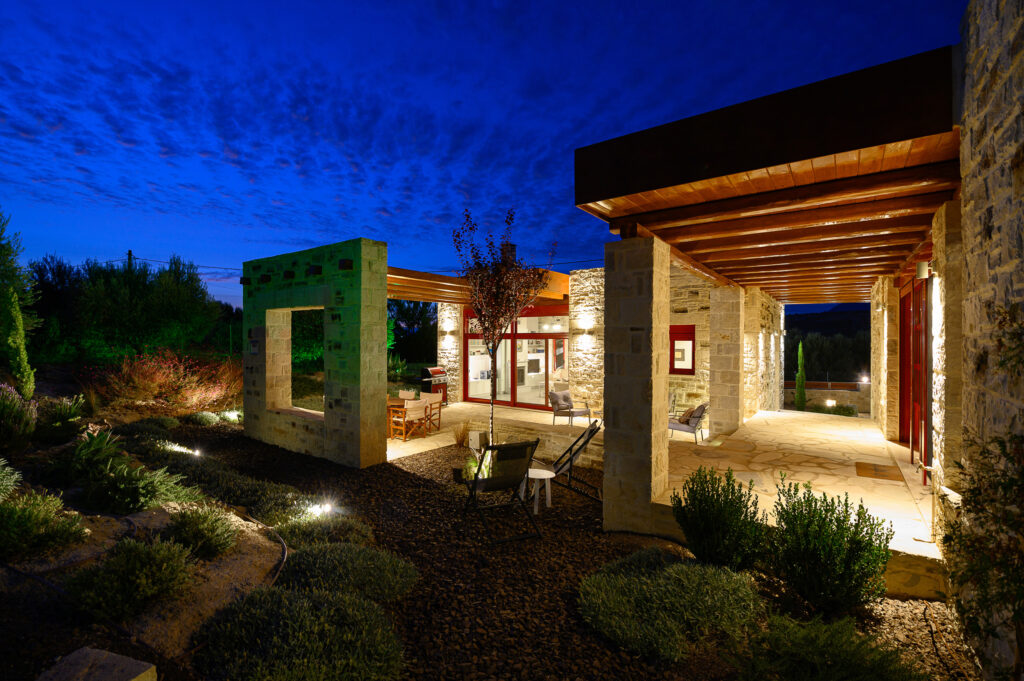 External lighting of the Villa