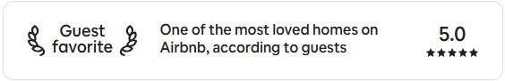 Guest favorite in AirBnb